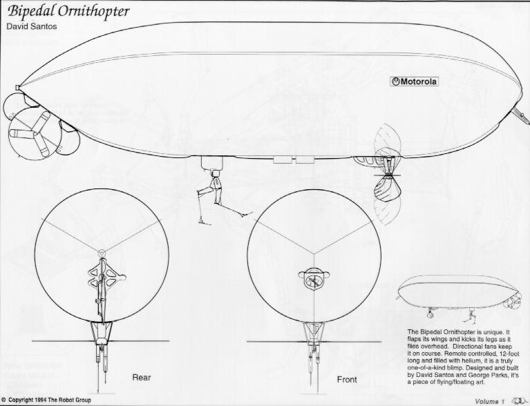 The Robot Group Coloring Book - Bipedal Ornithopter