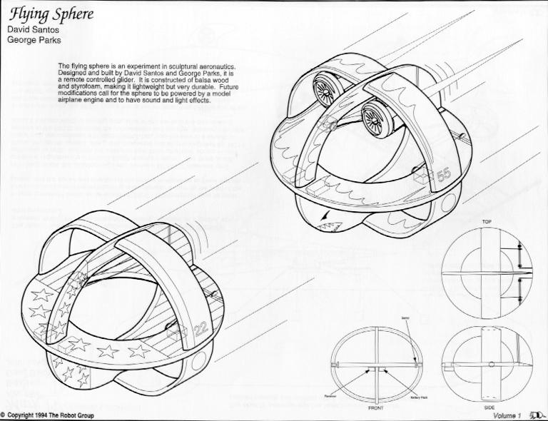 The Robot Group Coloring Book - Flying Sphere